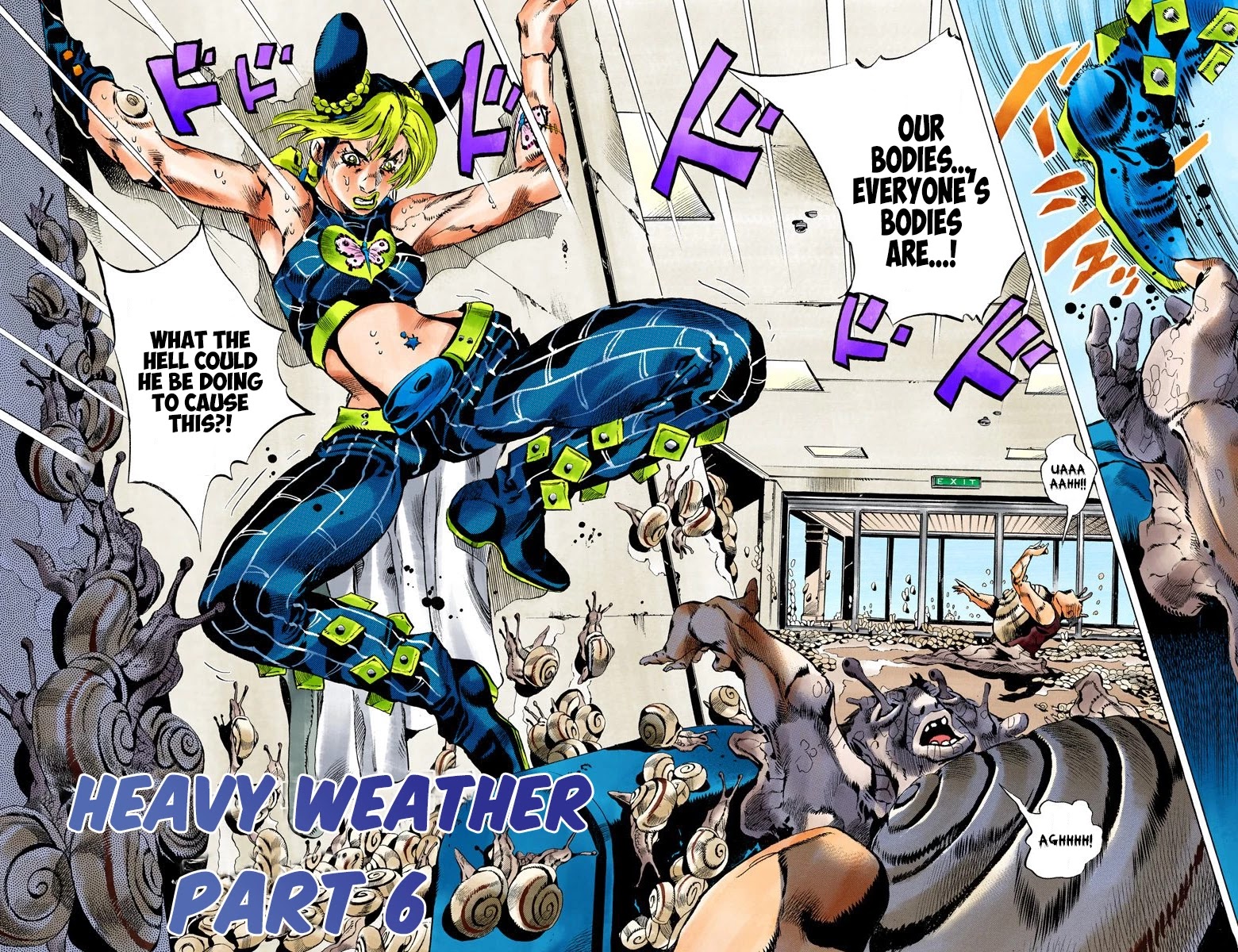 JoJo's Bizarre Adventure Part 6 - Stone Ocean (Official Colored) Chapter 130 page 2 - Chapter 130: Heavy Weather Part 6