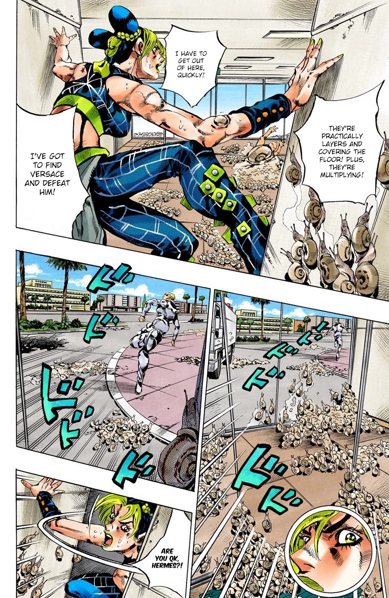 JoJo's Bizarre Adventure Part 6 - Stone Ocean (Official Colored) Chapter 130 page 3 - Chapter 130: Heavy Weather Part 6