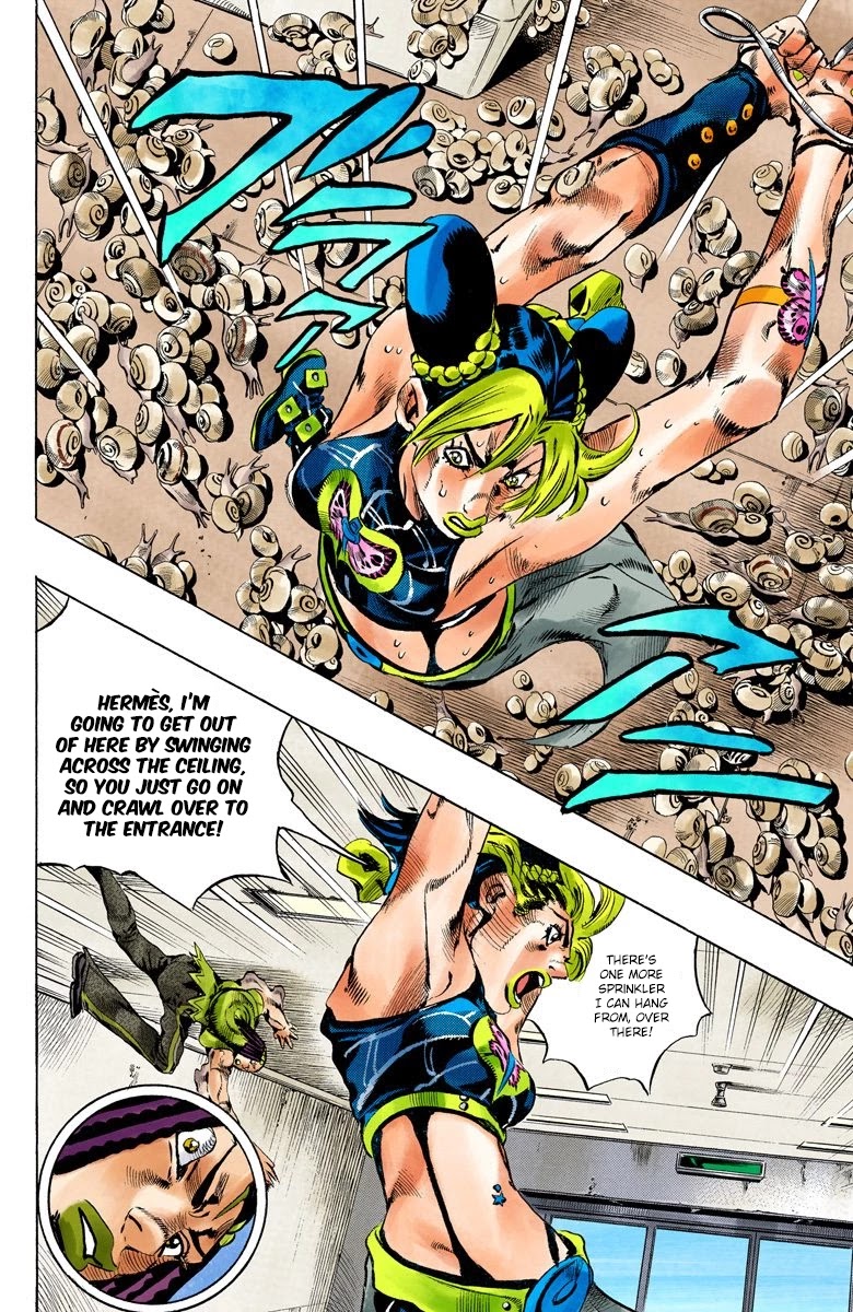 JoJo's Bizarre Adventure Part 6 - Stone Ocean (Official Colored) Chapter 130 page 7 - Chapter 130: Heavy Weather Part 6