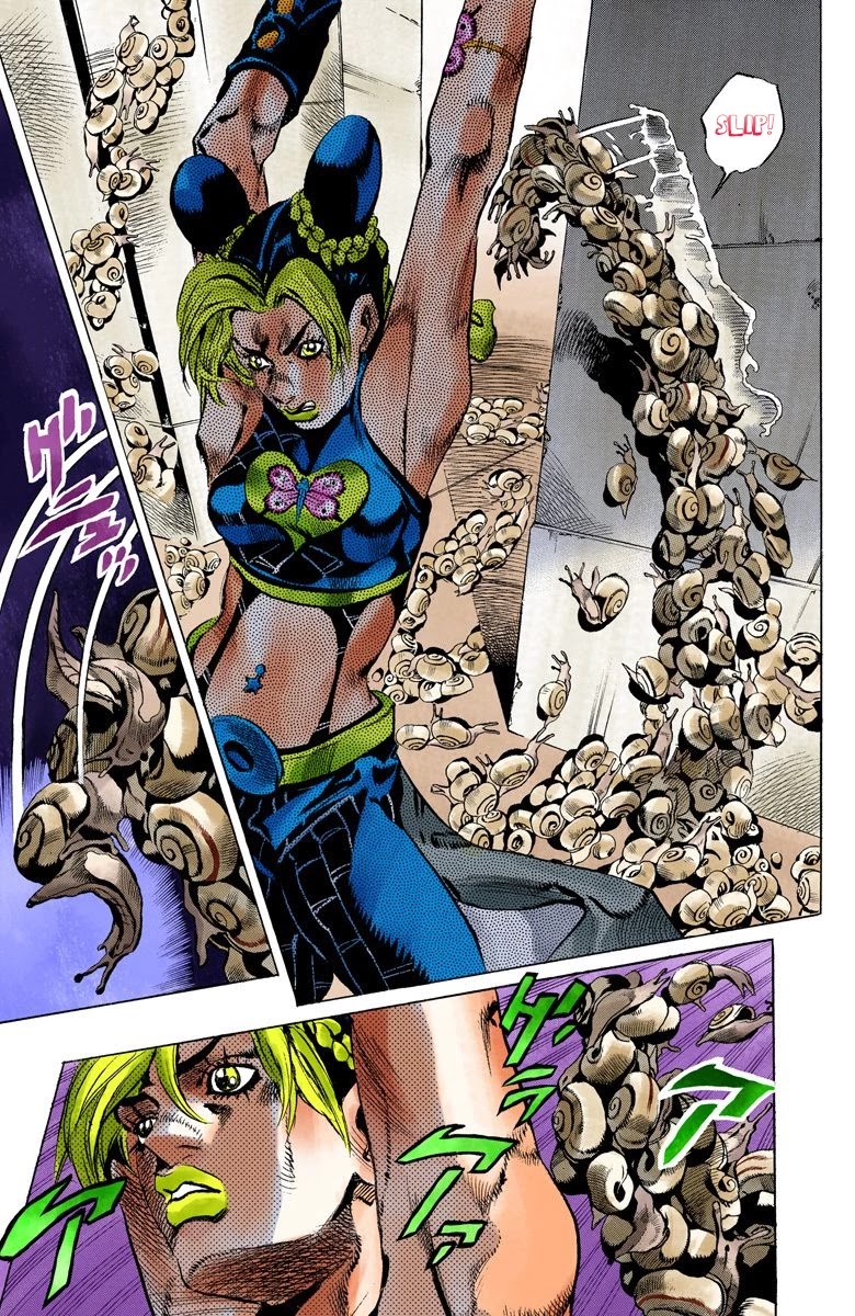 JoJo's Bizarre Adventure Part 6 - Stone Ocean (Official Colored) Chapter 130 page 8 - Chapter 130: Heavy Weather Part 6