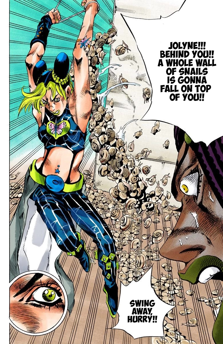 JoJo's Bizarre Adventure Part 6 - Stone Ocean (Official Colored) Chapter 130 page 9 - Chapter 130: Heavy Weather Part 6