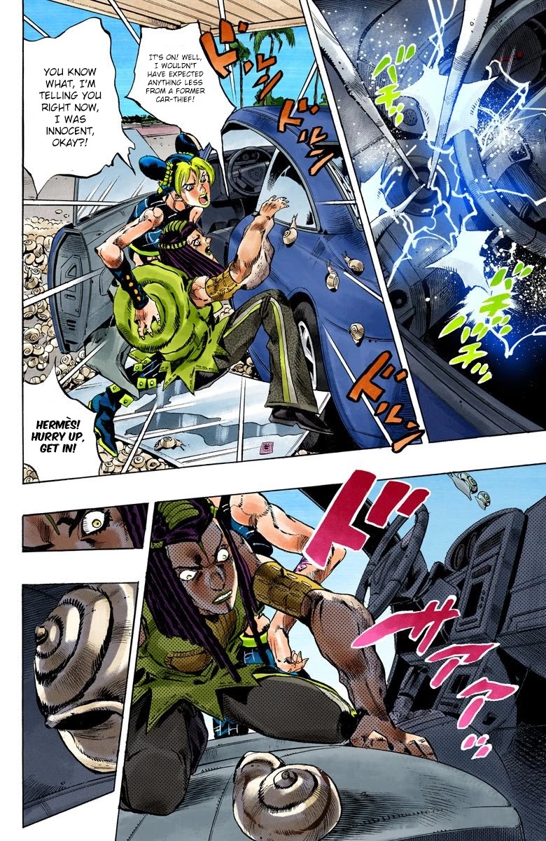 JoJo's Bizarre Adventure Part 6 - Stone Ocean (Official Colored) Chapter 131 page 10 - Chapter 131: Heavy Weather Part 7