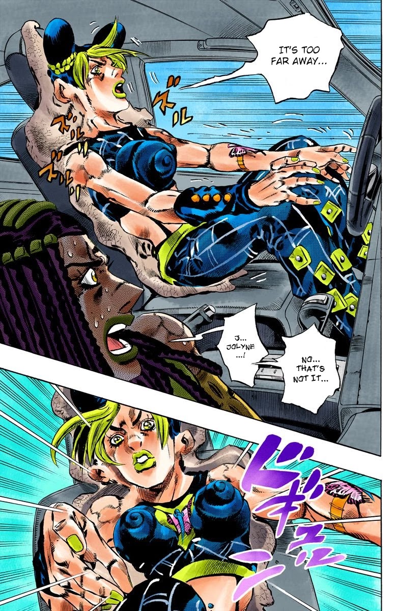JoJo's Bizarre Adventure Part 6 - Stone Ocean (Official Colored) Chapter 131 page 15 - Chapter 131: Heavy Weather Part 7