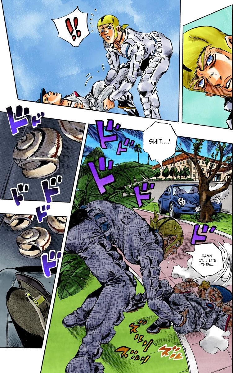 JoJo's Bizarre Adventure Part 6 - Stone Ocean (Official Colored) Chapter 131 page 17 - Chapter 131: Heavy Weather Part 7