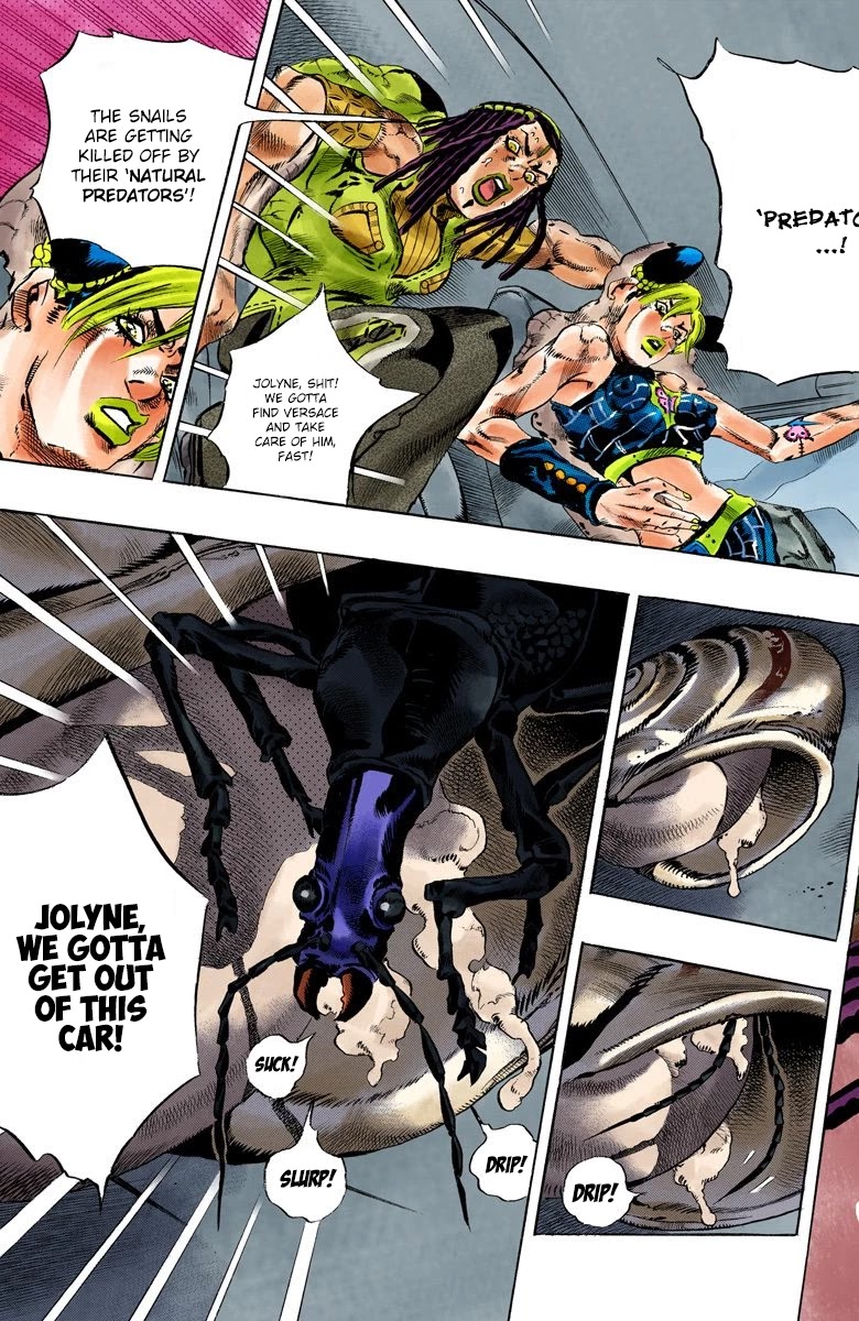JoJo's Bizarre Adventure Part 6 - Stone Ocean (Official Colored) Chapter 131 page 19 - Chapter 131: Heavy Weather Part 7