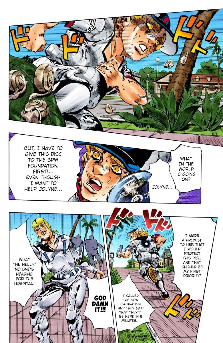 JoJo's Bizarre Adventure Part 6 - Stone Ocean (Official Colored) Chapter 131 page 4 - Chapter 131: Heavy Weather Part 7