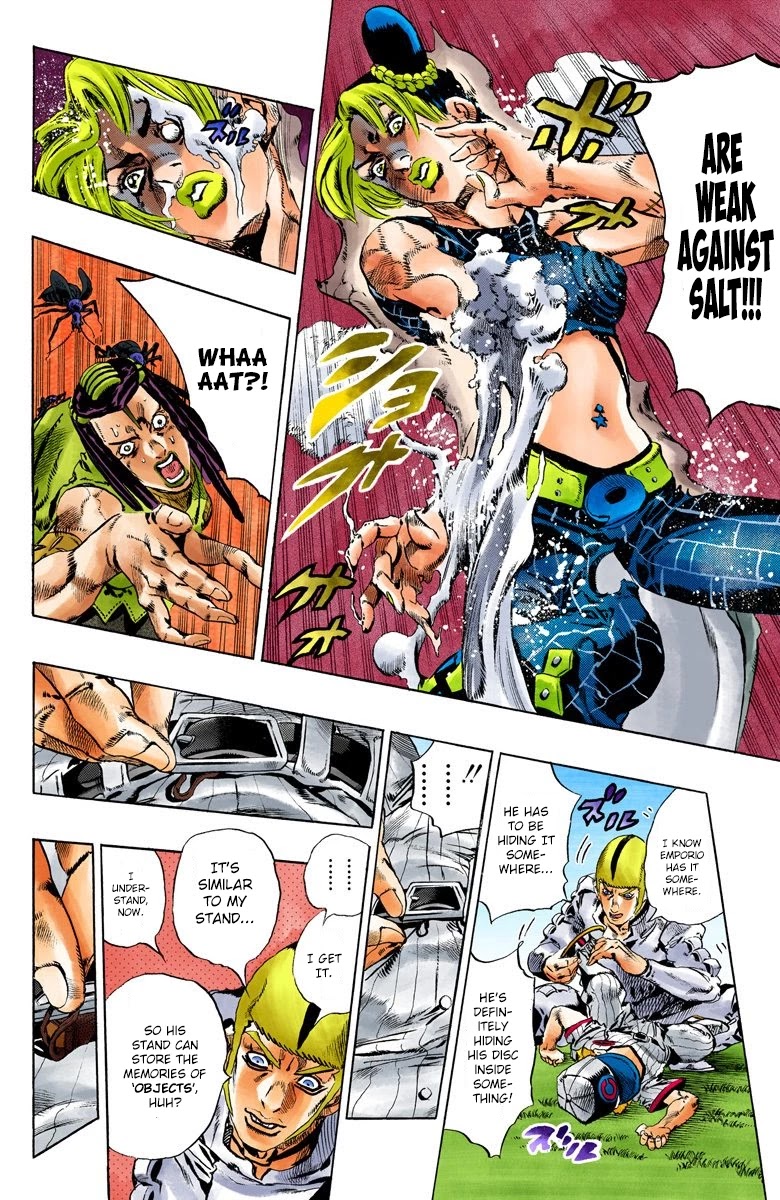 JoJo's Bizarre Adventure Part 6 - Stone Ocean (Official Colored) Chapter 132 page 14 - Chapter 132: Heavy Weather Part 8