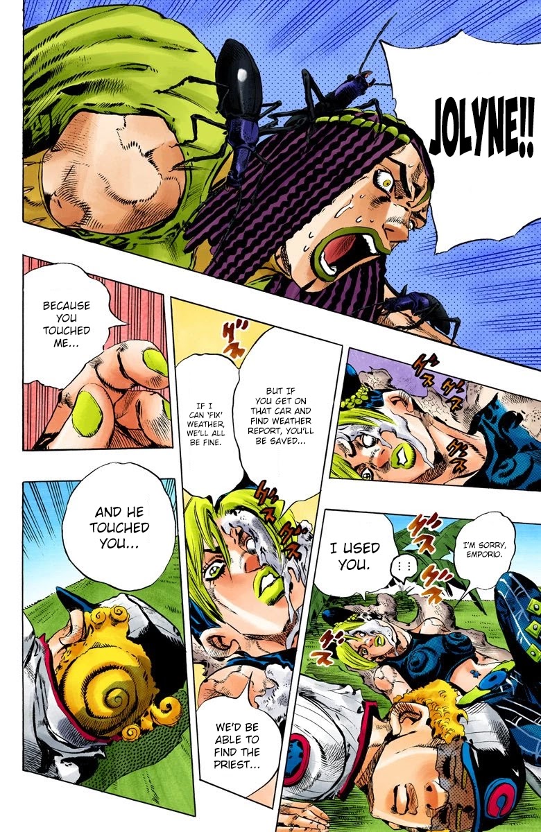 JoJo's Bizarre Adventure Part 6 - Stone Ocean (Official Colored) Chapter 132 page 16 - Chapter 132: Heavy Weather Part 8