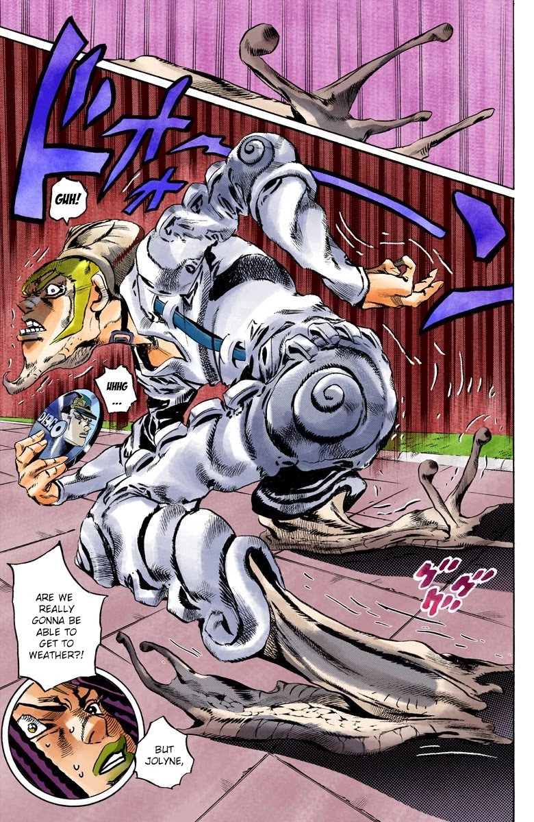 JoJo's Bizarre Adventure Part 6 - Stone Ocean (Official Colored) Chapter 132 page 17 - Chapter 132: Heavy Weather Part 8