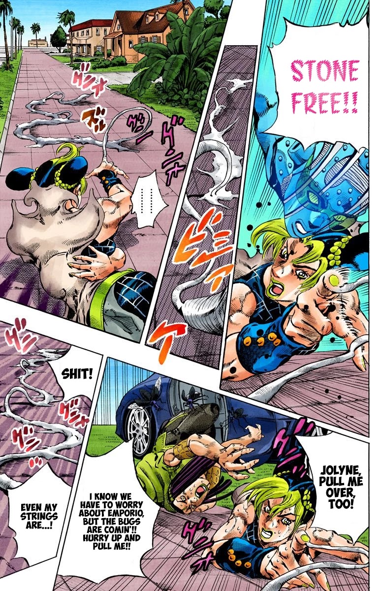 JoJo's Bizarre Adventure Part 6 - Stone Ocean (Official Colored) Chapter 132 page 4 - Chapter 132: Heavy Weather Part 8