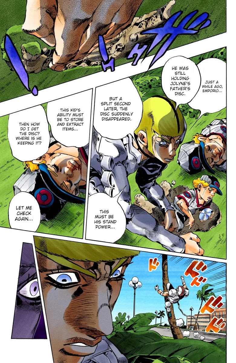 JoJo's Bizarre Adventure Part 6 - Stone Ocean (Official Colored) Chapter 132 page 8 - Chapter 132: Heavy Weather Part 8