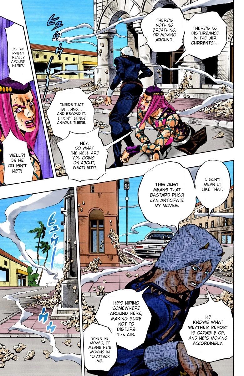 JoJo's Bizarre Adventure Part 6 - Stone Ocean (Official Colored) Chapter 133 page 10 - Chapter 133: Heavy Weather Part 9