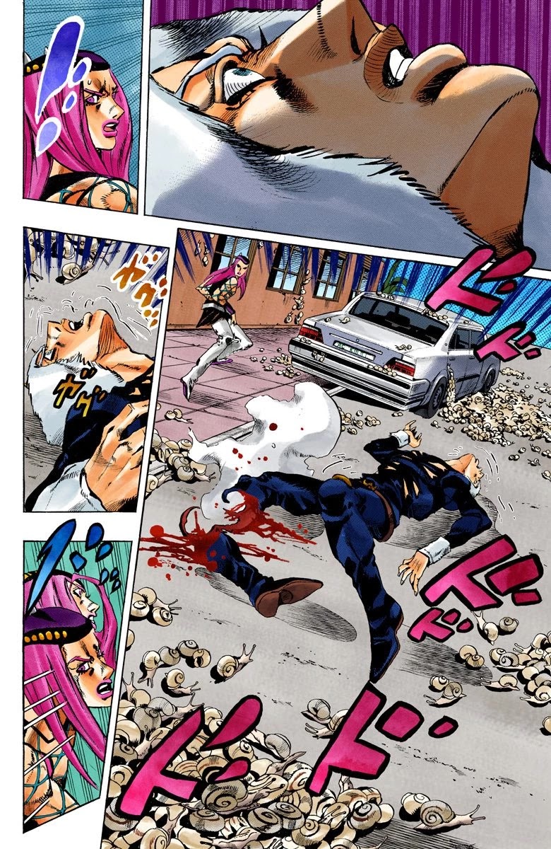 JoJo's Bizarre Adventure Part 6 - Stone Ocean (Official Colored) Chapter 133 page 12 - Chapter 133: Heavy Weather Part 9