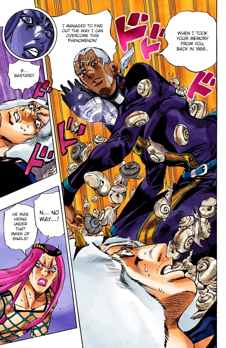JoJo's Bizarre Adventure Part 6 - Stone Ocean (Official Colored) Chapter 133 page 15 - Chapter 133: Heavy Weather Part 9
