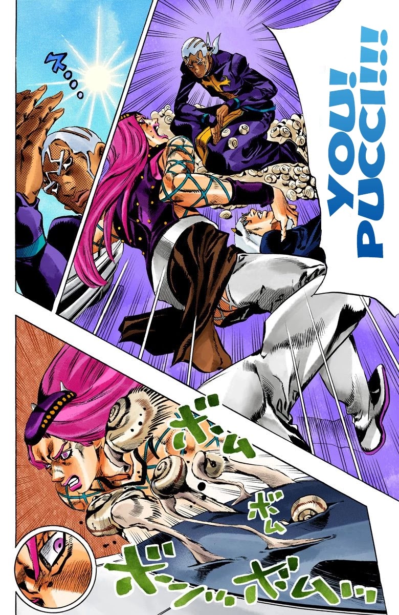 JoJo's Bizarre Adventure Part 6 - Stone Ocean (Official Colored) Chapter 133 page 16 - Chapter 133: Heavy Weather Part 9
