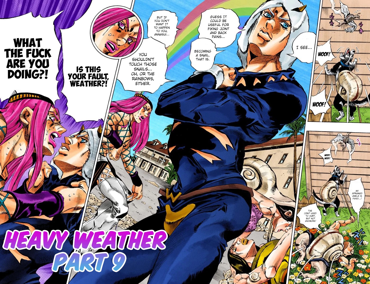 JoJo's Bizarre Adventure Part 6 - Stone Ocean (Official Colored) Chapter 133 page 3 - Chapter 133: Heavy Weather Part 9