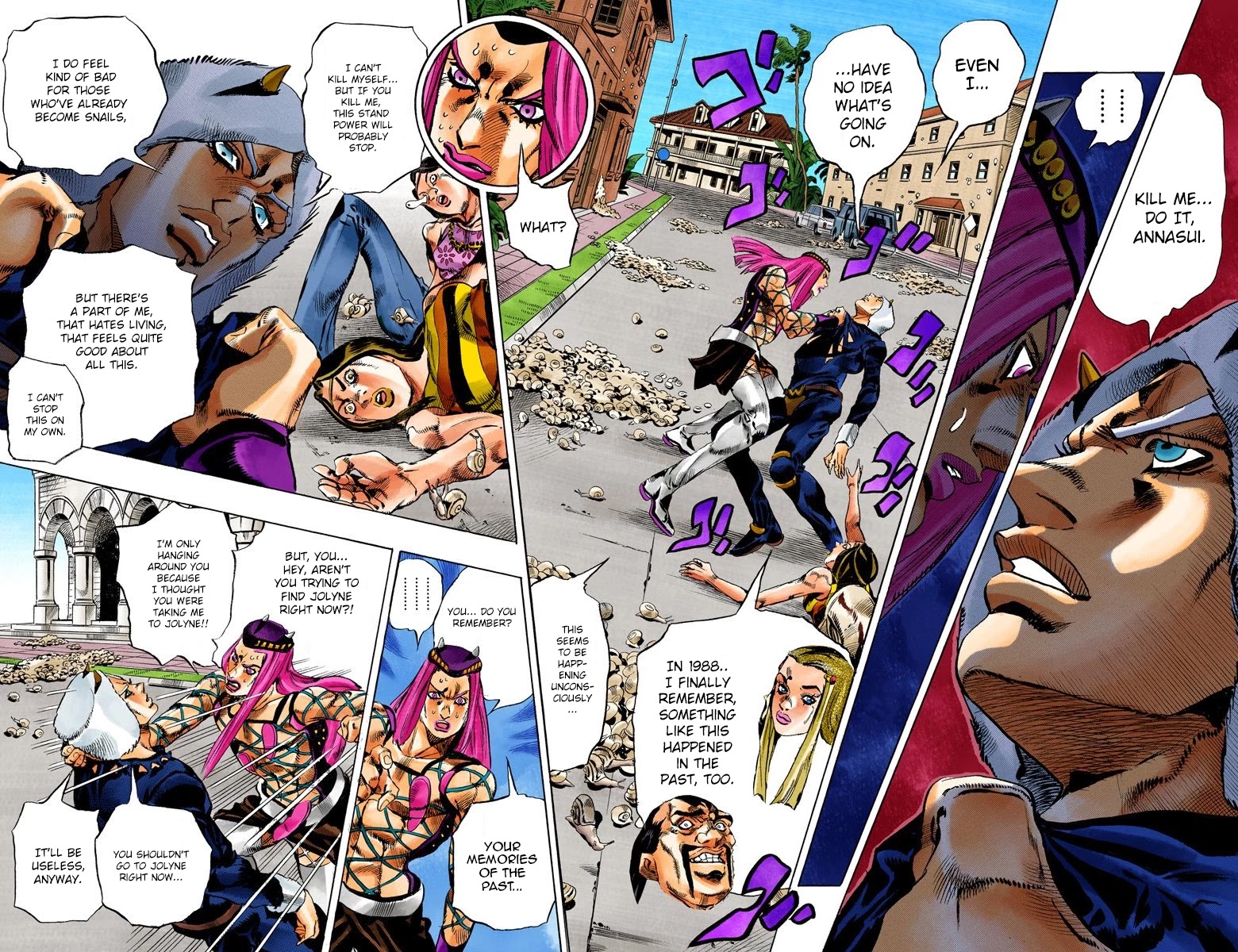 JoJo's Bizarre Adventure Part 6 - Stone Ocean (Official Colored) Chapter 133 page 4 - Chapter 133: Heavy Weather Part 9