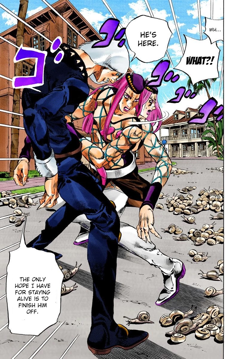 JoJo's Bizarre Adventure Part 6 - Stone Ocean (Official Colored) Chapter 133 page 6 - Chapter 133: Heavy Weather Part 9