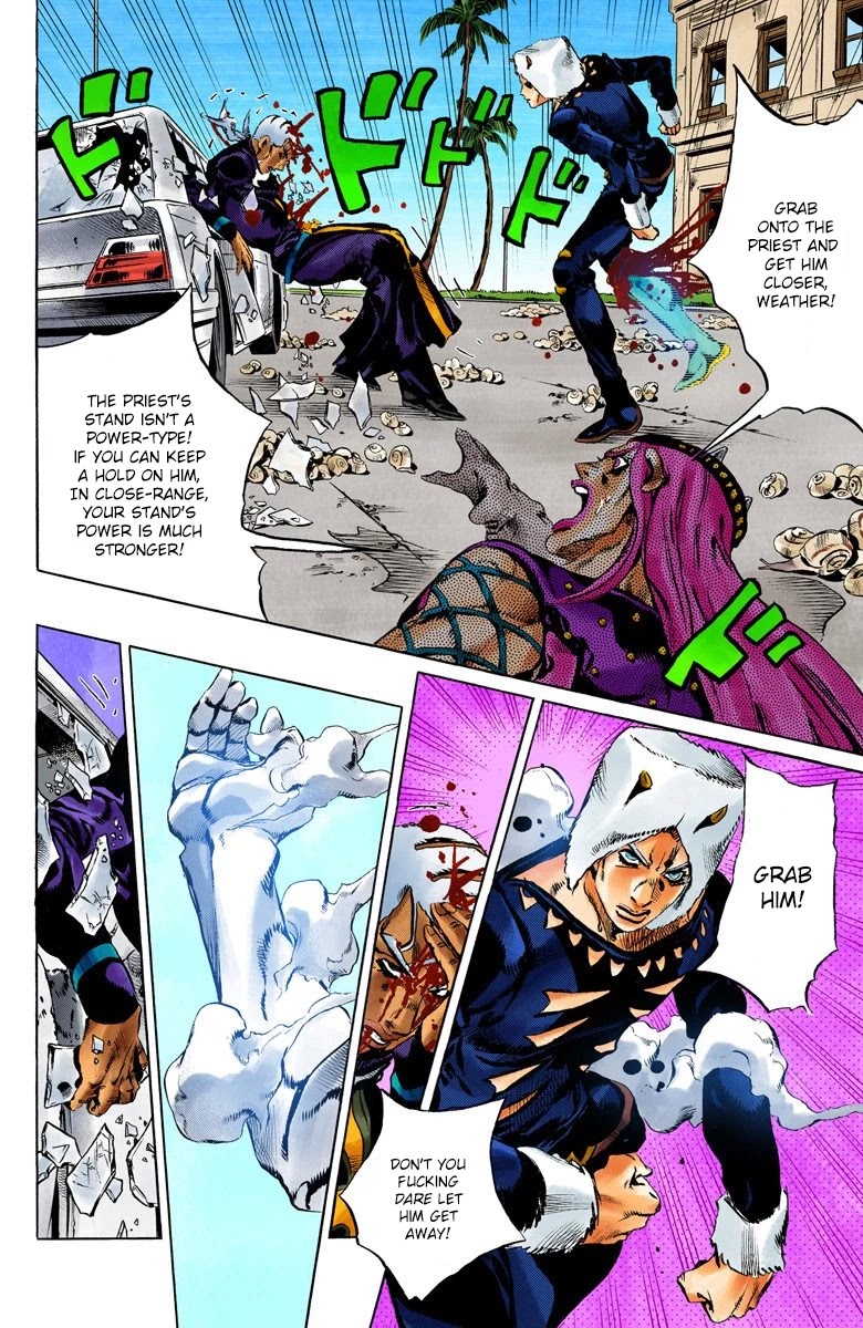 JoJo's Bizarre Adventure Part 6 - Stone Ocean (Official Colored) Chapter 134 page 11 - Chapter 134: Heavy Weather Part 10