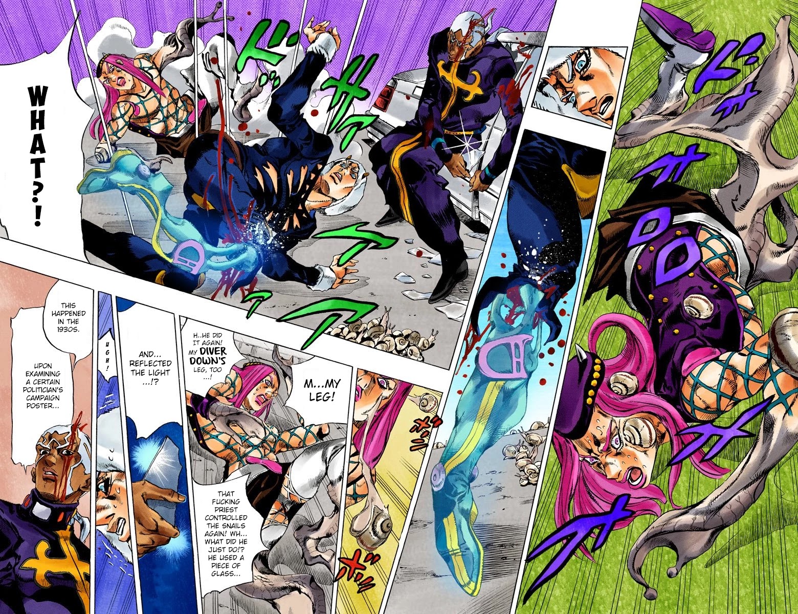 JoJo's Bizarre Adventure Part 6 - Stone Ocean (Official Colored) Chapter 134 page 13 - Chapter 134: Heavy Weather Part 10