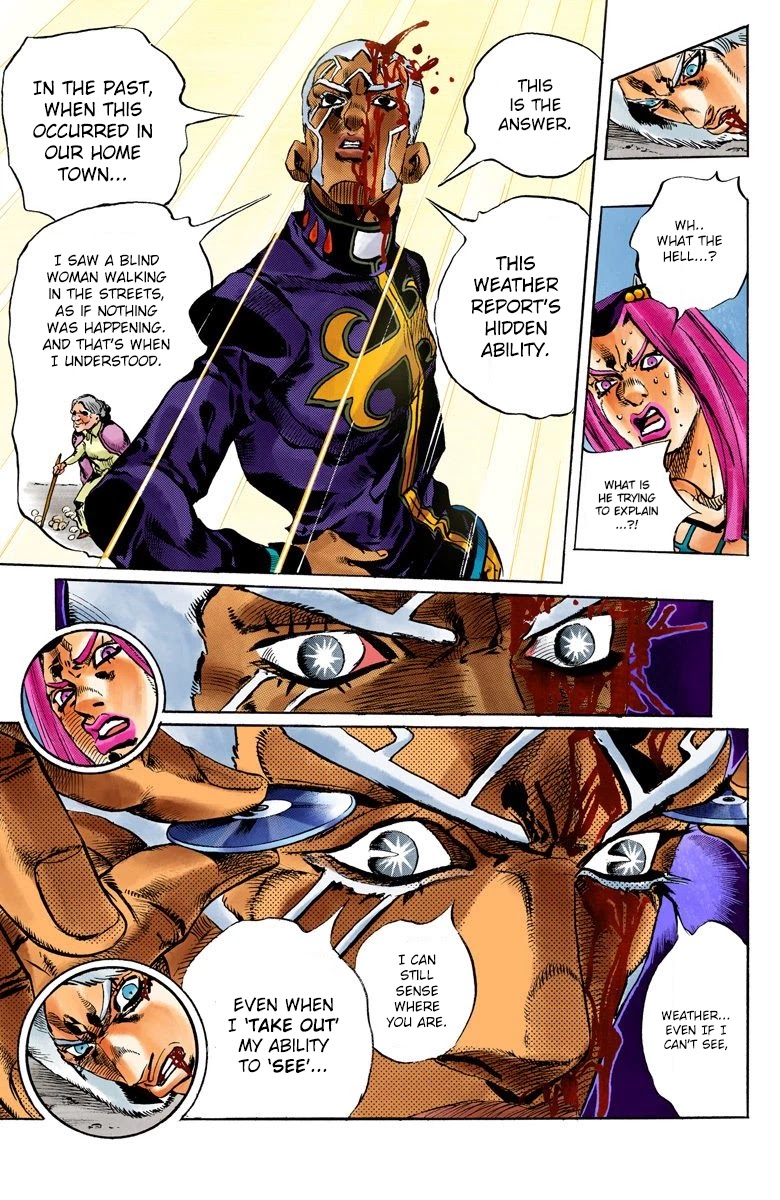 JoJo's Bizarre Adventure Part 6 - Stone Ocean (Official Colored) Chapter 134 page 17 - Chapter 134: Heavy Weather Part 10