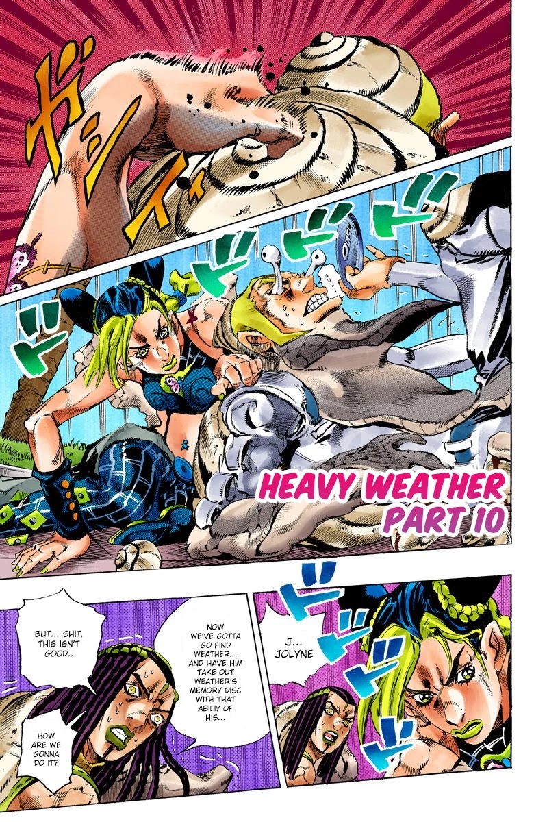 JoJo's Bizarre Adventure Part 6 - Stone Ocean (Official Colored) Chapter 134 page 2 - Chapter 134: Heavy Weather Part 10