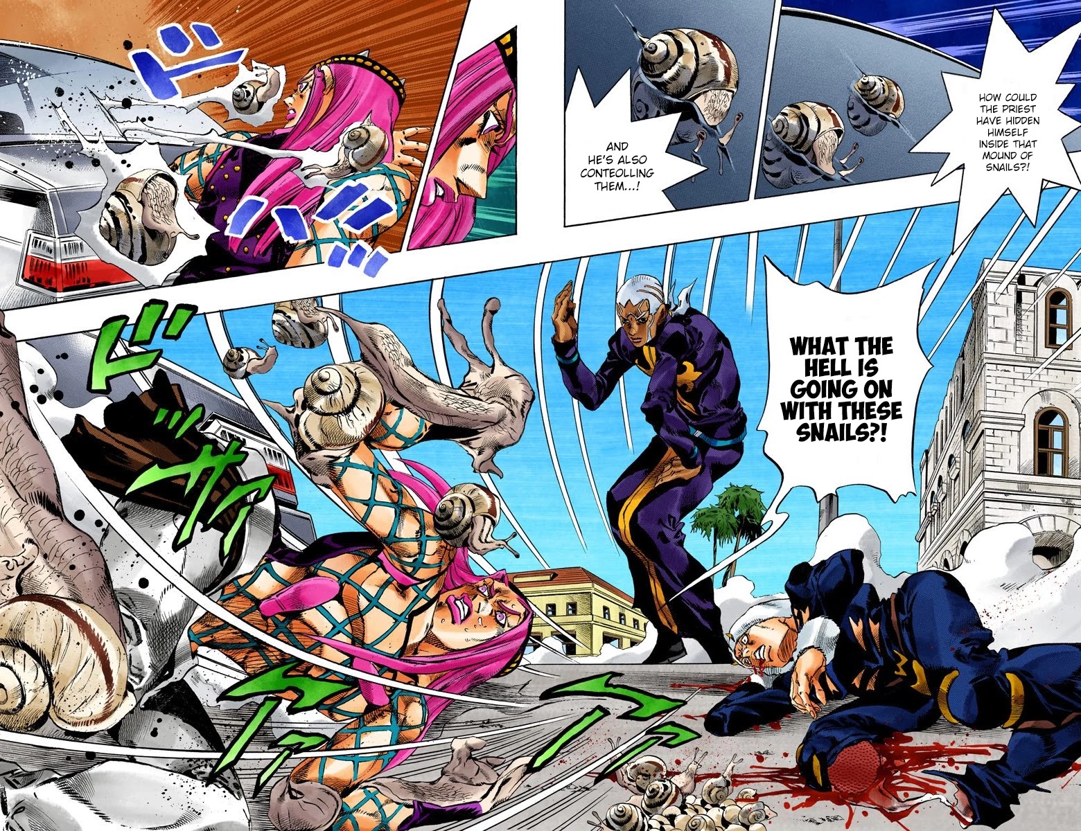 JoJo's Bizarre Adventure Part 6 - Stone Ocean (Official Colored) Chapter 134 page 5 - Chapter 134: Heavy Weather Part 10