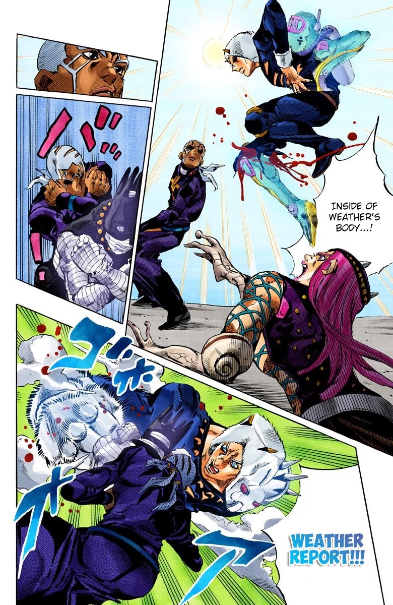 JoJo's Bizarre Adventure Part 6 - Stone Ocean (Official Colored) Chapter 134 page 9 - Chapter 134: Heavy Weather Part 10
