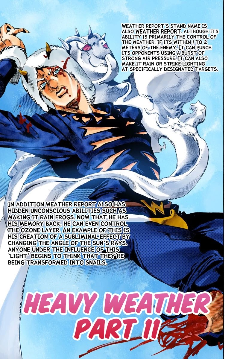 JoJo's Bizarre Adventure Part 6 - Stone Ocean (Official Colored) Chapter 135 page 1 - Chapter 135: Heavy Weather Part 11
