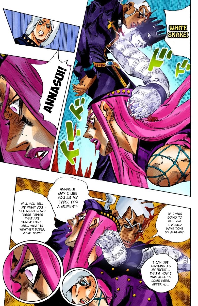 JoJo's Bizarre Adventure Part 6 - Stone Ocean (Official Colored) Chapter 135 page 12 - Chapter 135: Heavy Weather Part 11