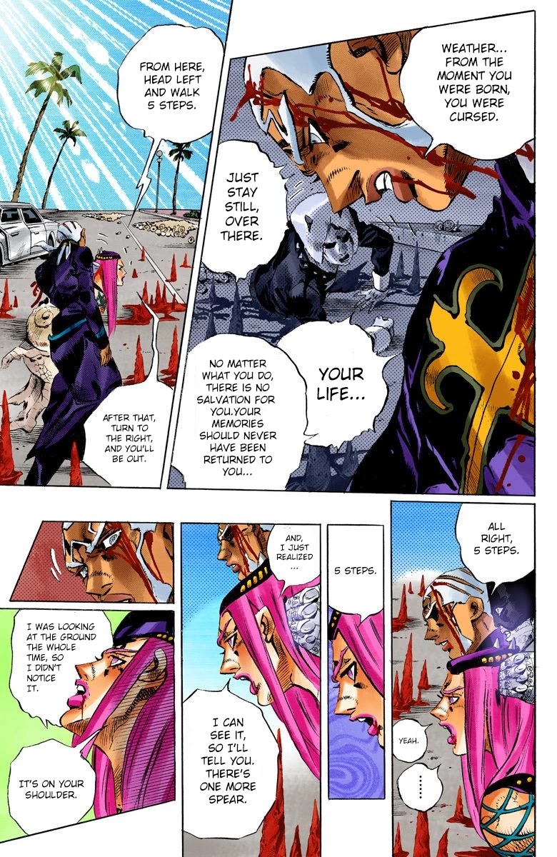 JoJo's Bizarre Adventure Part 6 - Stone Ocean (Official Colored) Chapter 135 page 14 - Chapter 135: Heavy Weather Part 11