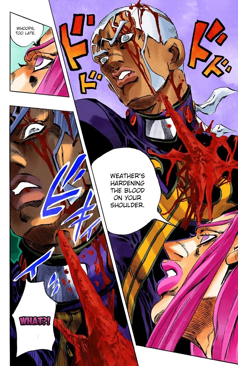 JoJo's Bizarre Adventure Part 6 - Stone Ocean (Official Colored) Chapter 135 page 15 - Chapter 135: Heavy Weather Part 11
