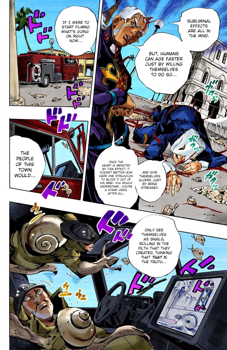 JoJo's Bizarre Adventure Part 6 - Stone Ocean (Official Colored) Chapter 135 page 3 - Chapter 135: Heavy Weather Part 11