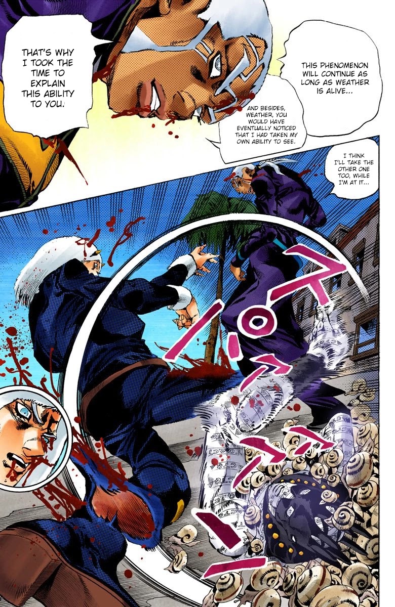 JoJo's Bizarre Adventure Part 6 - Stone Ocean (Official Colored) Chapter 135 page 4 - Chapter 135: Heavy Weather Part 11