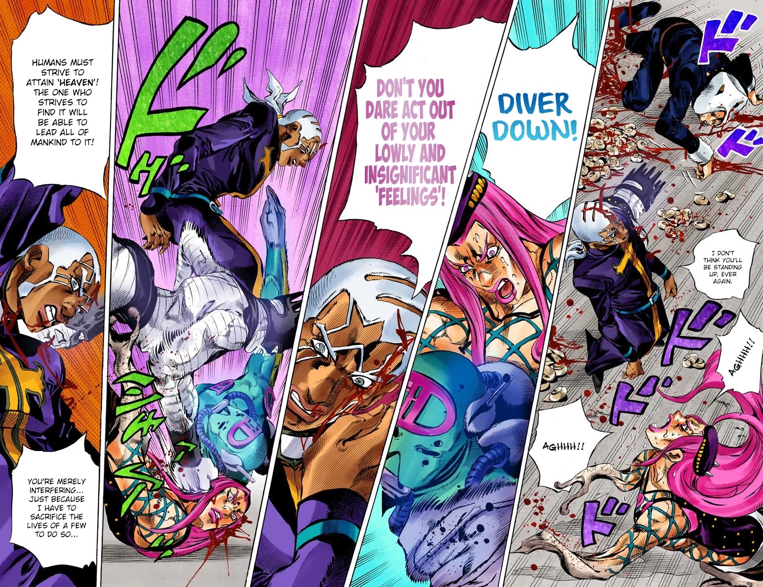 JoJo's Bizarre Adventure Part 6 - Stone Ocean (Official Colored) Chapter 135 page 5 - Chapter 135: Heavy Weather Part 11