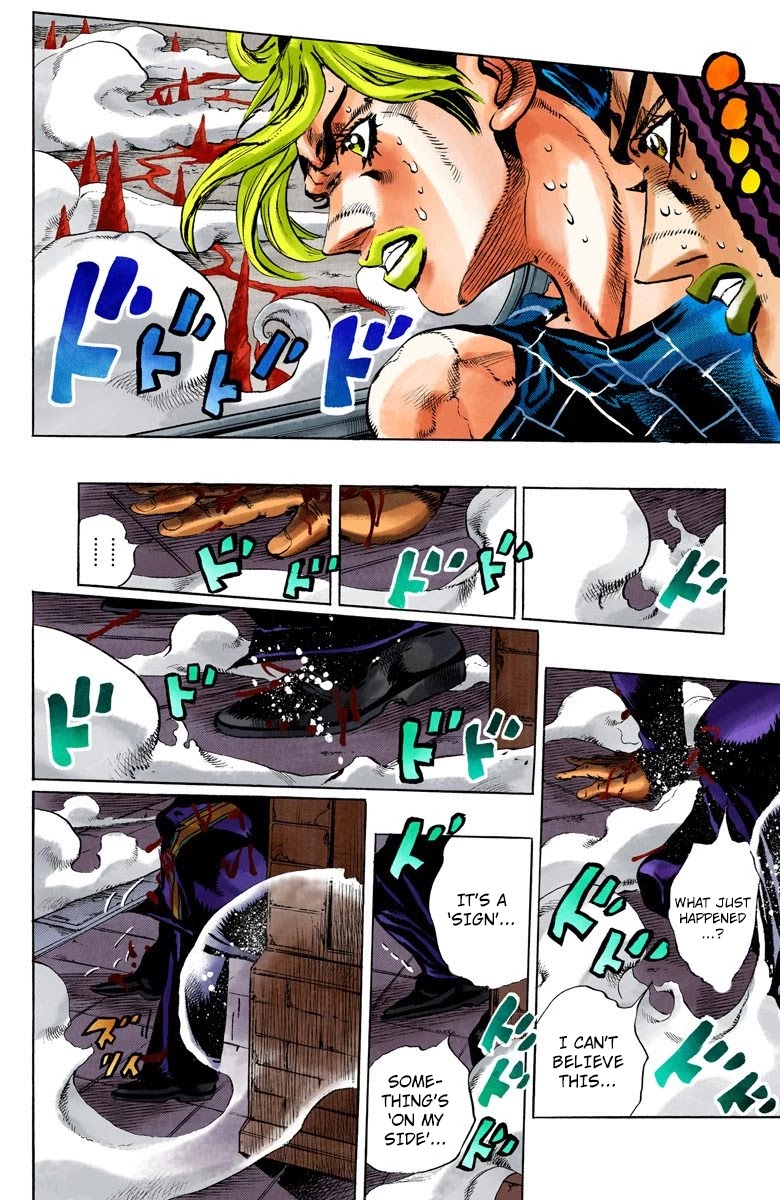 JoJo's Bizarre Adventure Part 6 - Stone Ocean (Official Colored) Chapter 136 page 14 - Chapter 136: Heavy Weather Part 12