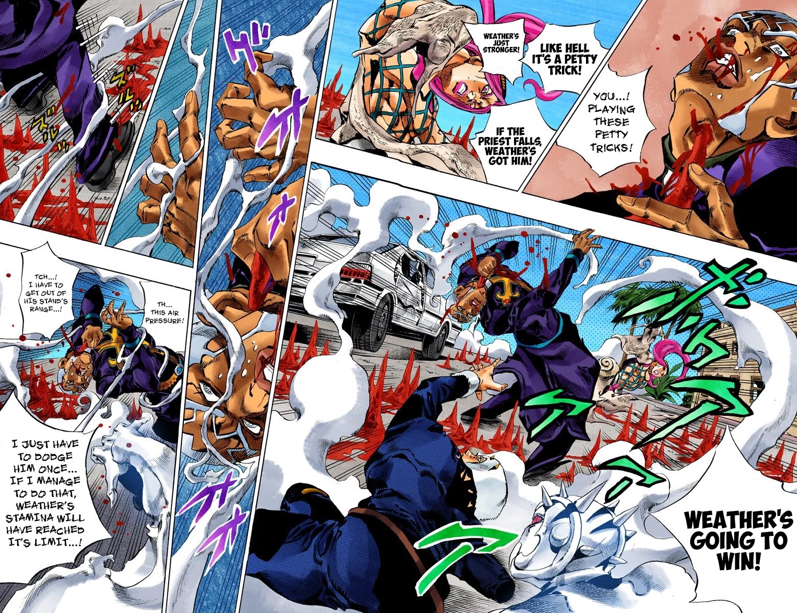 JoJo's Bizarre Adventure Part 6 - Stone Ocean (Official Colored) Chapter 136 page 3 - Chapter 136: Heavy Weather Part 12