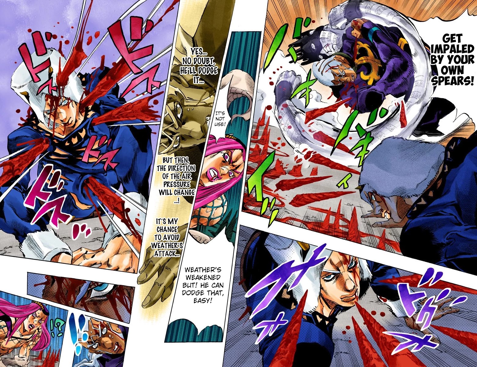 JoJo's Bizarre Adventure Part 6 - Stone Ocean (Official Colored) Chapter 136 page 4 - Chapter 136: Heavy Weather Part 12