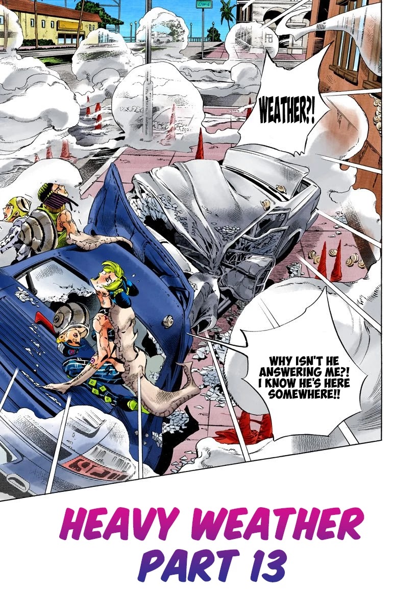 JoJo's Bizarre Adventure Part 6 - Stone Ocean (Official Colored) Chapter 137 page 1 - Chapter 137: Heavy Weather Part 13