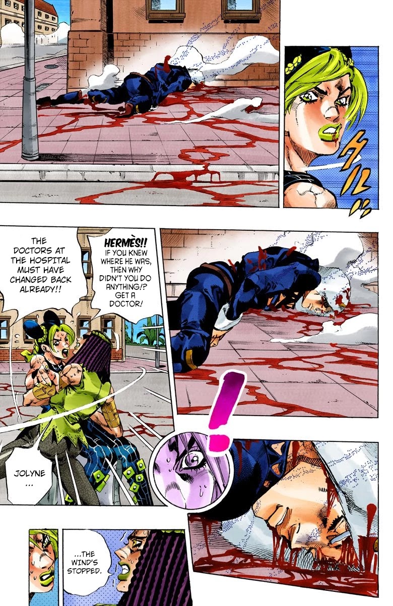 JoJo's Bizarre Adventure Part 6 - Stone Ocean (Official Colored) Chapter 137 page 13 - Chapter 137: Heavy Weather Part 13