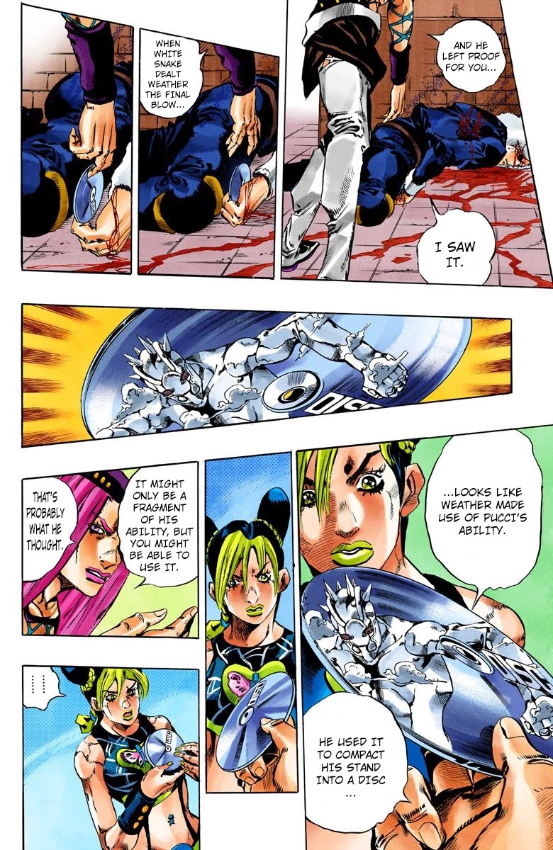 JoJo's Bizarre Adventure Part 6 - Stone Ocean (Official Colored) Chapter 137 page 16 - Chapter 137: Heavy Weather Part 13