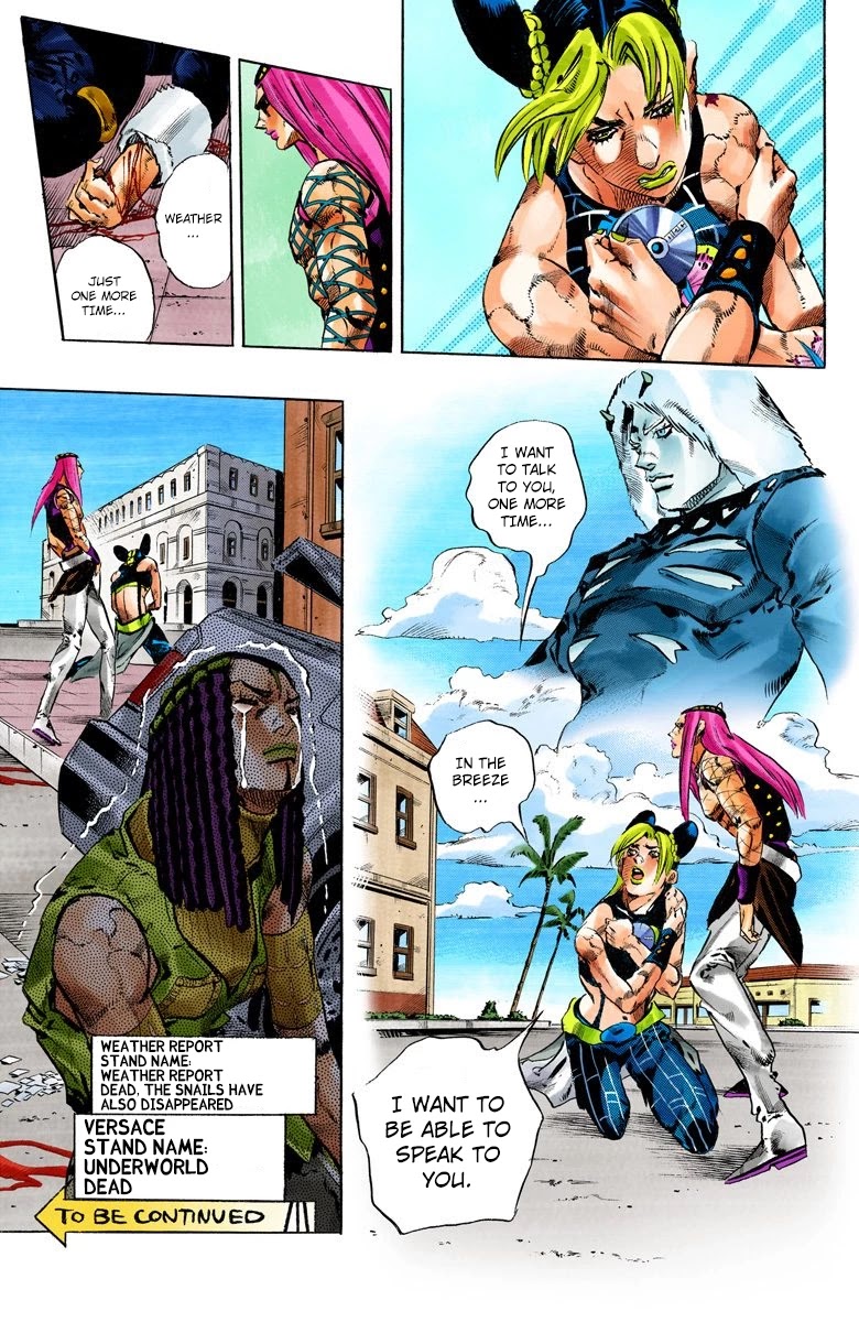 JoJo's Bizarre Adventure Part 6 - Stone Ocean (Official Colored) Chapter 137 page 17 - Chapter 137: Heavy Weather Part 13