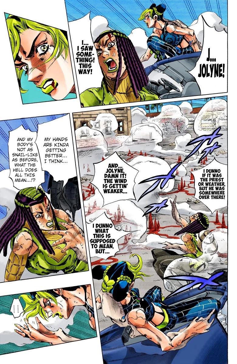 JoJo's Bizarre Adventure Part 6 - Stone Ocean (Official Colored) Chapter 137 page 3 - Chapter 137: Heavy Weather Part 13