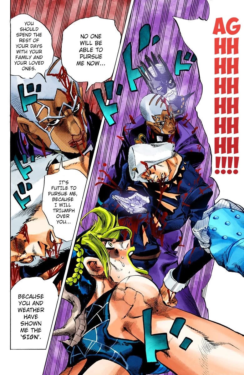 JoJo's Bizarre Adventure Part 6 - Stone Ocean (Official Colored) Chapter 137 page 8 - Chapter 137: Heavy Weather Part 13