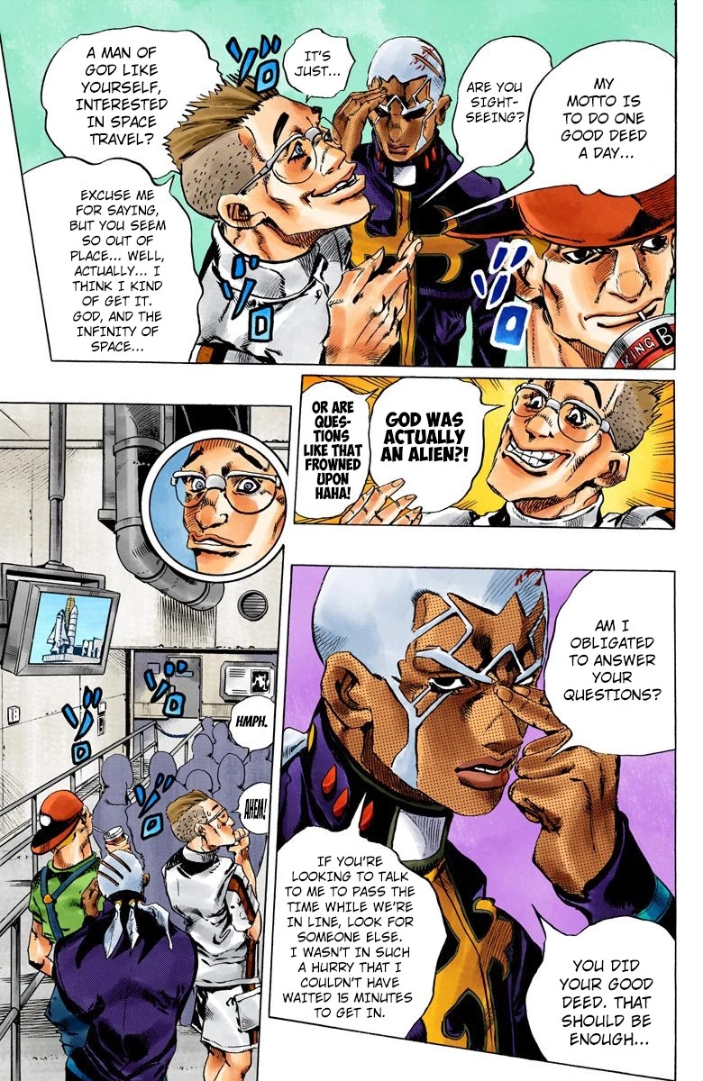 JoJo's Bizarre Adventure Part 6 - Stone Ocean (Official Colored) Chapter 138 page 10 - Chapter 138: At Cape Canaveral
