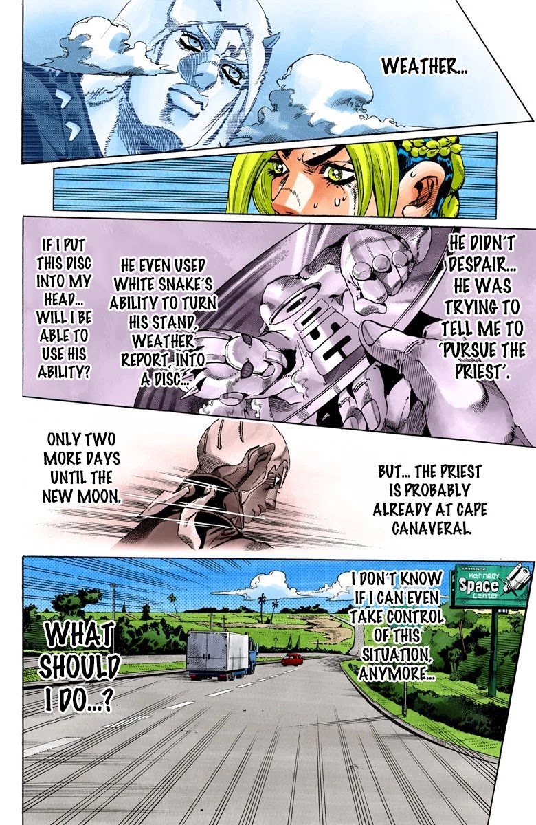 JoJo's Bizarre Adventure Part 6 - Stone Ocean (Official Colored) Chapter 138 page 2 - Chapter 138: At Cape Canaveral