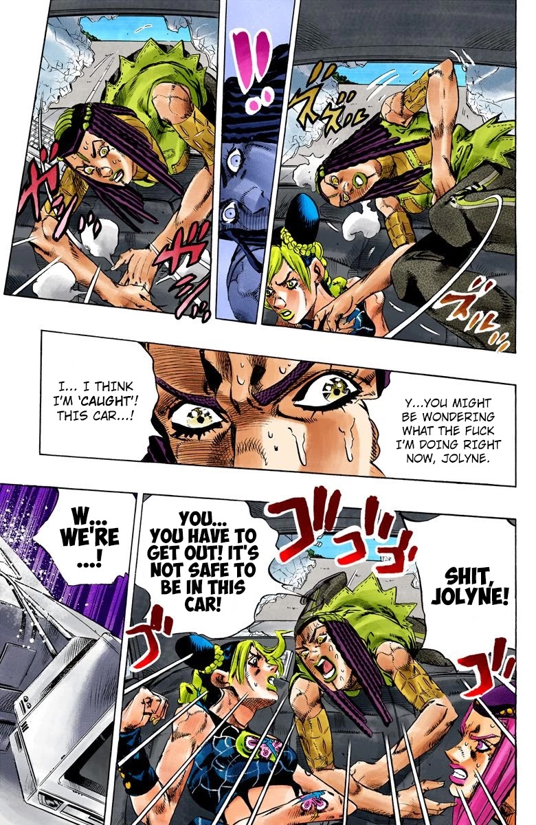 JoJo's Bizarre Adventure Part 6 - Stone Ocean (Official Colored) Chapter 139 page 12 - Chapter 139: The Gravity Of The New Moon Part 1