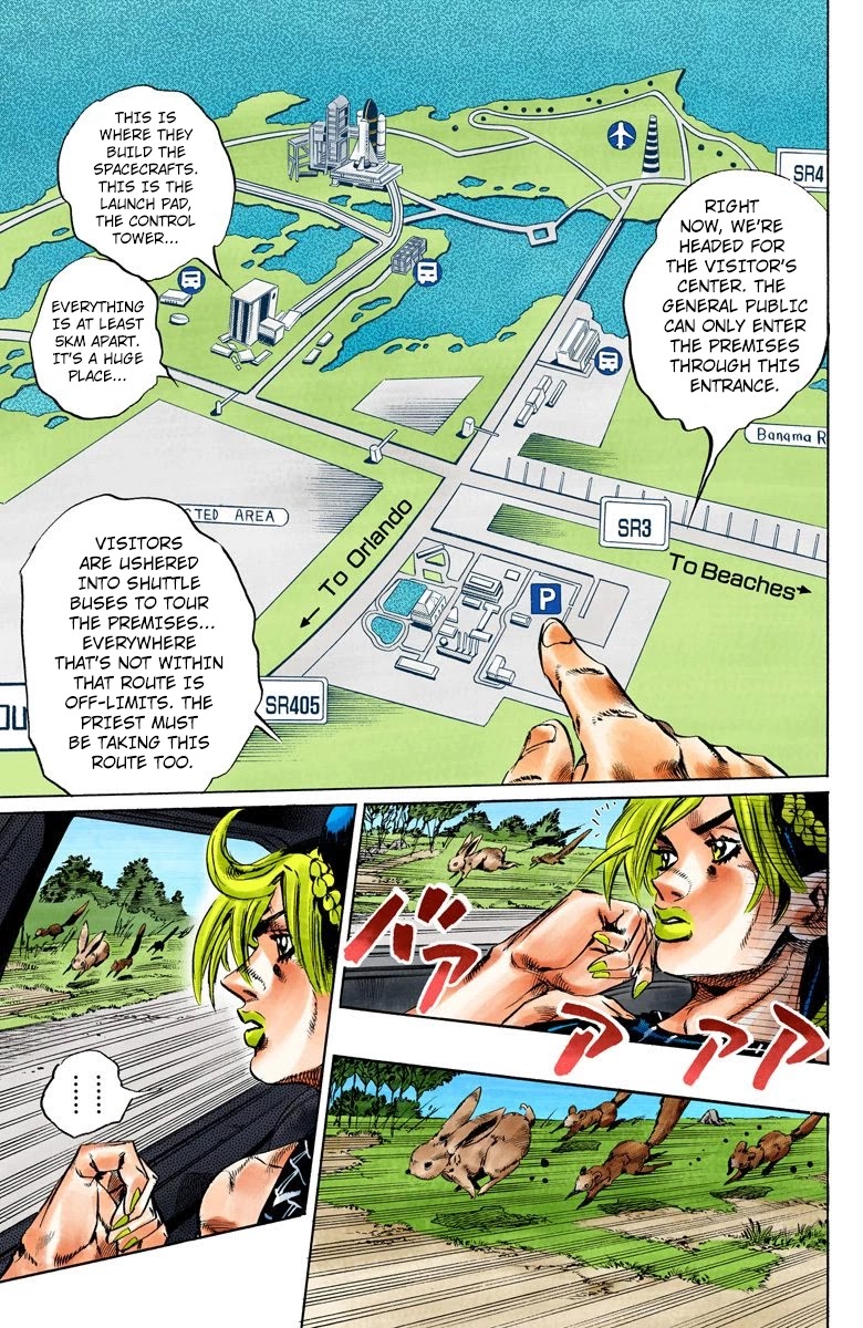 JoJo's Bizarre Adventure Part 6 - Stone Ocean (Official Colored) Chapter 139 page 3 - Chapter 139: The Gravity Of The New Moon Part 1