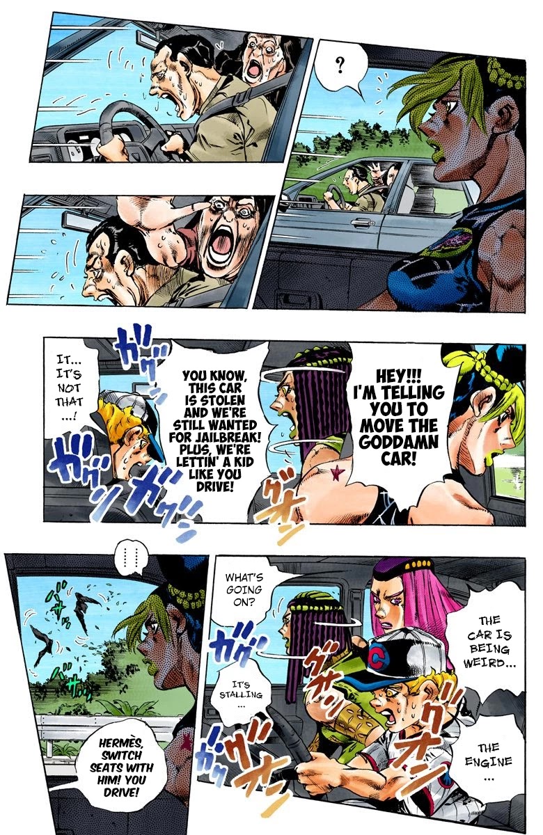 JoJo's Bizarre Adventure Part 6 - Stone Ocean (Official Colored) Chapter 139 page 5 - Chapter 139: The Gravity Of The New Moon Part 1