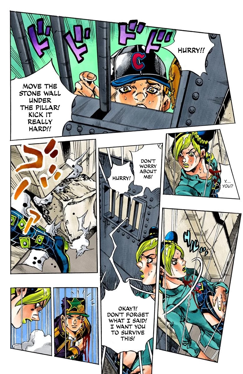 JoJo's Bizarre Adventure Part 6 - Stone Ocean (Official Colored) Chapter 14 page 13 - Chapter 14: The Visitor Part 4